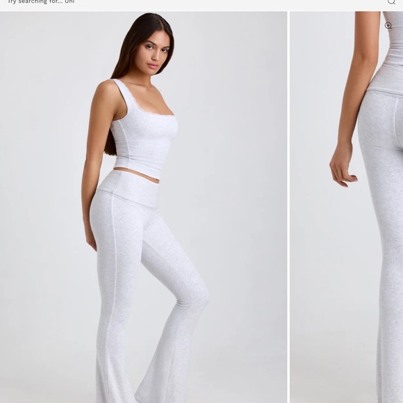 Jules ribbed modal flared pants - Picture 3 of 12